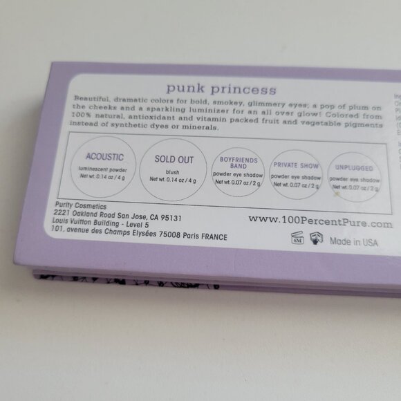 100% Pure PUNK PRINCESS Palette Limited Edition Discontinued UNSEALED New - Picture 4 of 7